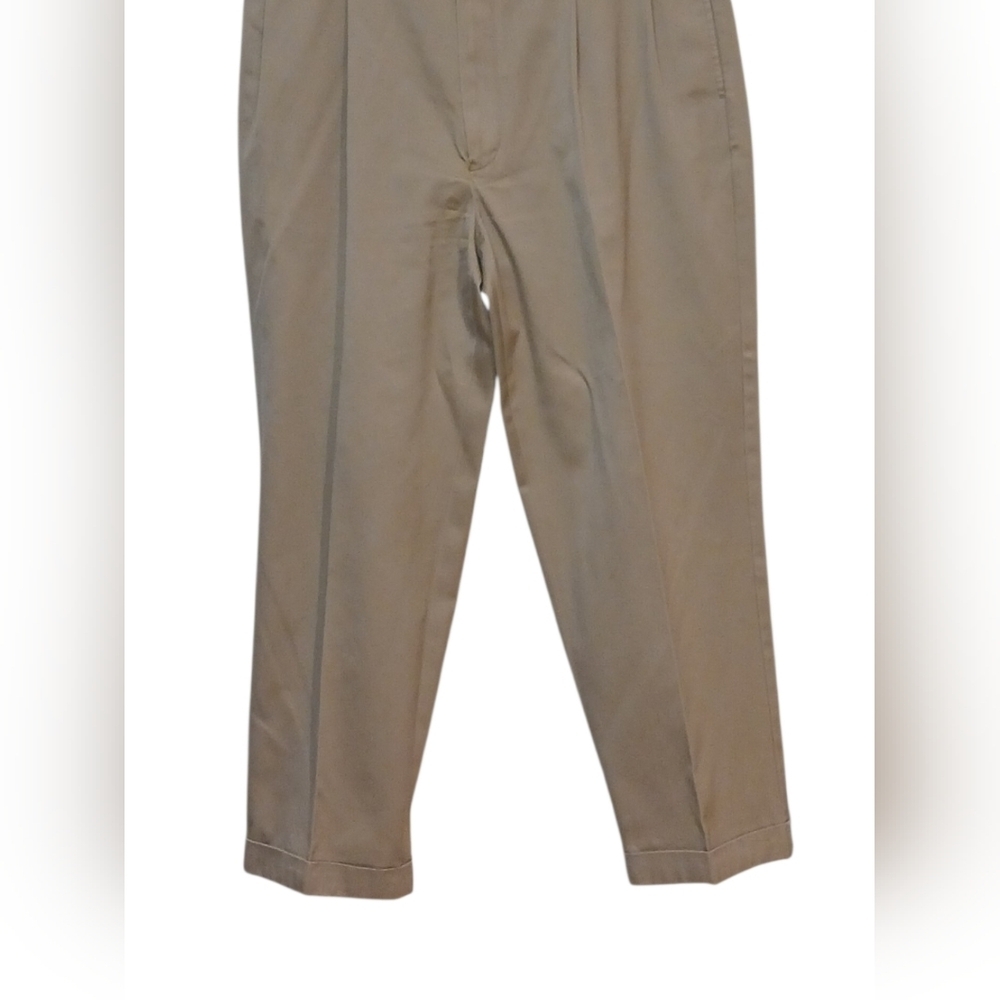 Nautica - NWOT, Classic Fit Khaki Pants, Pleated & Cuffed, Straight Leg, 40x30 - Picture 6 of 10